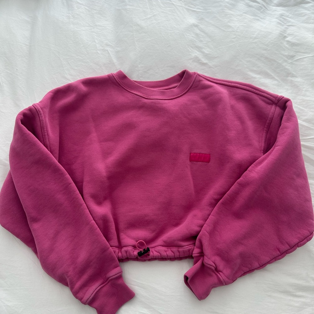 Set Active Pink Cropped Sweatshirt